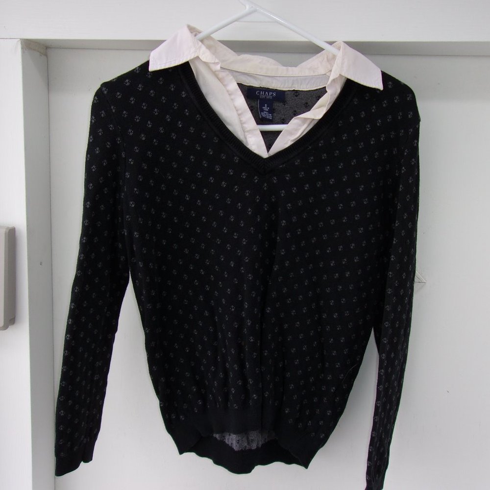 Chaps Womens Long Sleeve Shirt Size Small